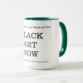 BLACK ART NOW Coffee Mok (Voorkant rechts)