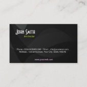 Black Art Visitekaartje (Voorkant)