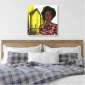 Black Art Wall Art Canvas Afdruk (Insitu (Slaapkamer))