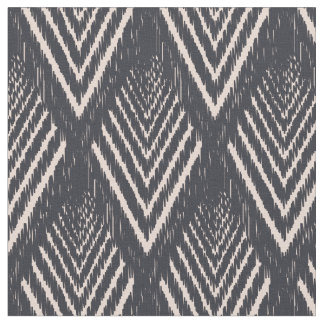 Black Ascending Ikat Pattern Stof