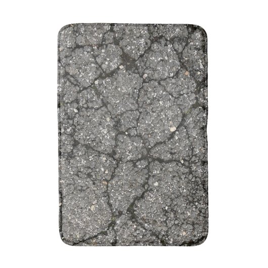 Black Asphalt Street Paving Cement Badmat (Voorkant Verticaal)