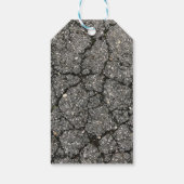 Black Asphalt Street Paving Cement Cadeaulabel (Achterkant)