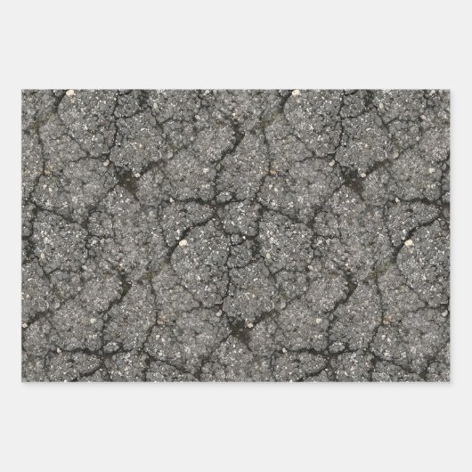 Black Asphalt Street Paving Cement Inpakpapier Vel (Voorkant 2)