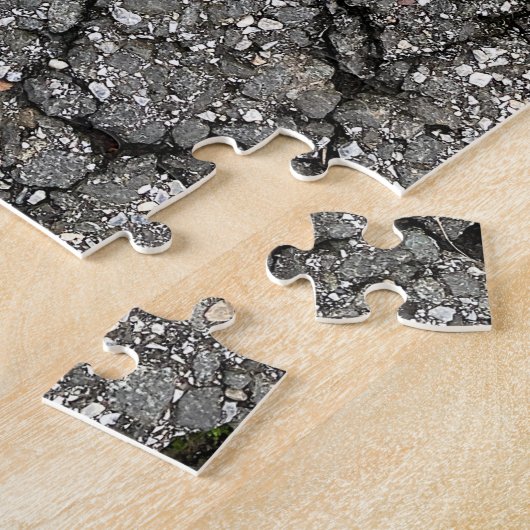 Black Asphalt Street Paving Cement Legpuzzel (Zijkant)