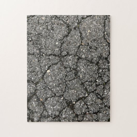 Black Asphalt Street Paving Cement Legpuzzel (Verticaal)