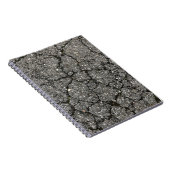 Black Asphalt Street Paving Cement Notitieboek (Rechterzijde)