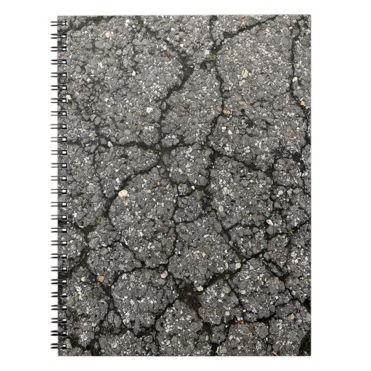 Black Asphalt Street Paving Cement Notitieboek (Voorkant)