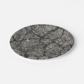 Black Asphalt Street Paving Cement Papieren Bordje (Gekanteld)