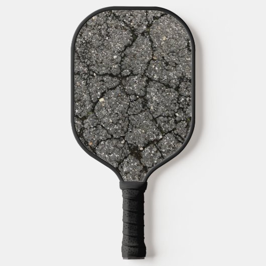 Black Asphalt Street Paving Cement Pickleball Paddle (Voorkant)
