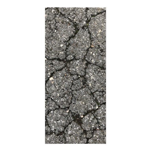 Black Asphalt Street Paving Cement Reclamekaart (Voorkant)