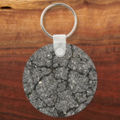 Black Asphalt Street Paving Cement Sleutelhanger (Achterkant)