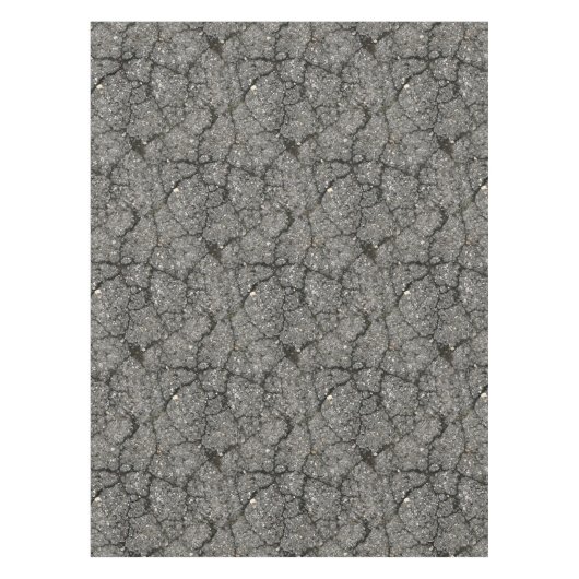 Black Asphalt Street Paving Cement Tafelkleed (Voorkant)