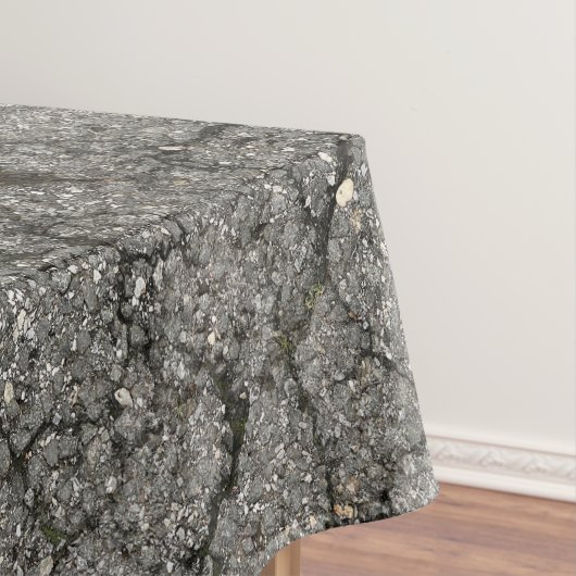 Black Asphalt Street Paving Cement Tafelkleed (Voorbeeld)