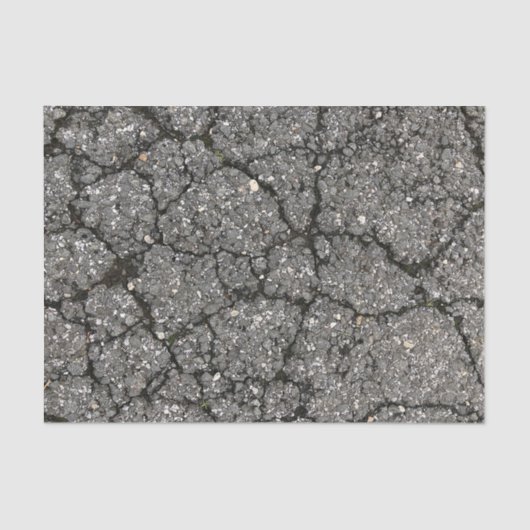 Black Asphalt Street Paving Cement Tissuepapier (Voorkant)