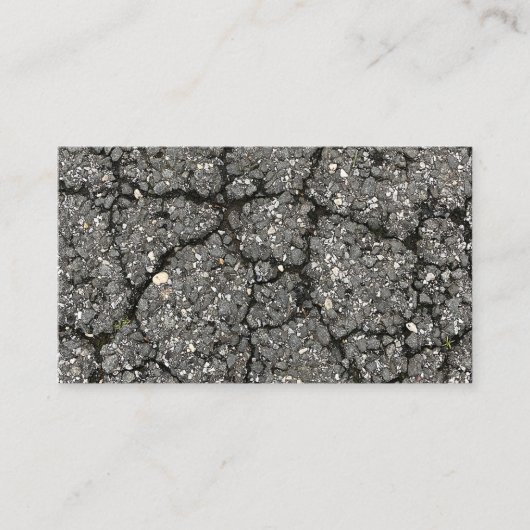 Black Asphalt Street Paving Cement Visitekaartje (Voorkant)