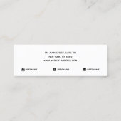 Black Astrology Stars Stud Earning Display Card Mini Visitekaartje (Achterkant)