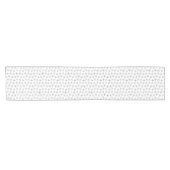 Black Atomic Starbursts Pattern | Midden-eeuw Korte Tafelloper (Horizontaal)