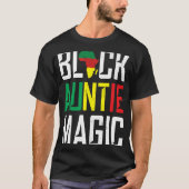 Black Auntie Magic Aunt Godmoeder African Origin T-shirt (Voorkant)