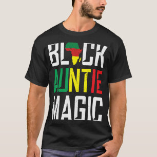 Black Auntie Magic Aunt Godmoeder African Origin T-shirt