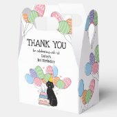 Black Aussiedoodle Hond Verjaardag Dank u Bedankdoosjes (Geopend)