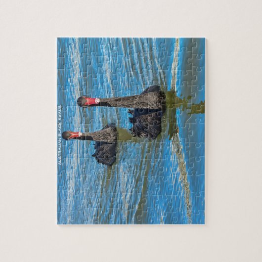 Black Australian Swans Legpuzzel (Verticaal)