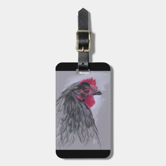 Black Australorp Hen Bagagelabel (Voorkant verticaal)