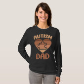 Black Autism Dad Of Autistic Son Autism Awareness  T-shirt (Voorkant volledig)