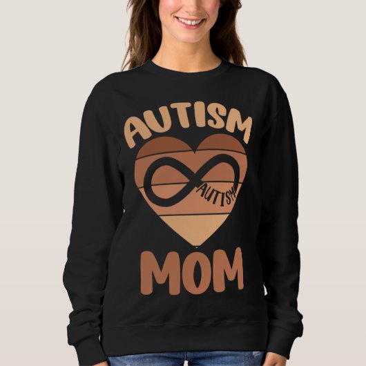 Black Autism Mom Of Autistic Son Kid Neurodiversit Trui (Voorkant)