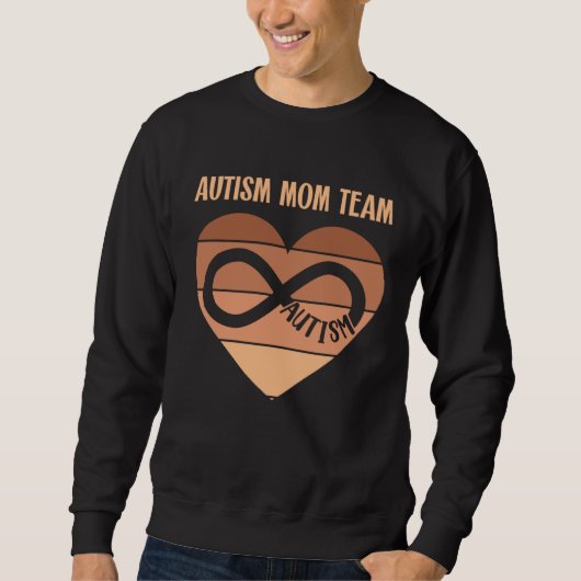 Black Autism Mom Team Autistic Son Kid Neurodivers Trui (Voorkant)