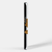 Black Autumnal Stripes met Leaves Case-Mate iPhone Case (Achterkant / Rechts)