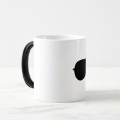 Black Aviator Sunbril Custom Pilot Name Initiaal Magische Mok (Voorkant links)