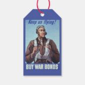 Black Aviators Amerikaanse militaire gevechtsvlieg Cadeaulabel (Achterkant)