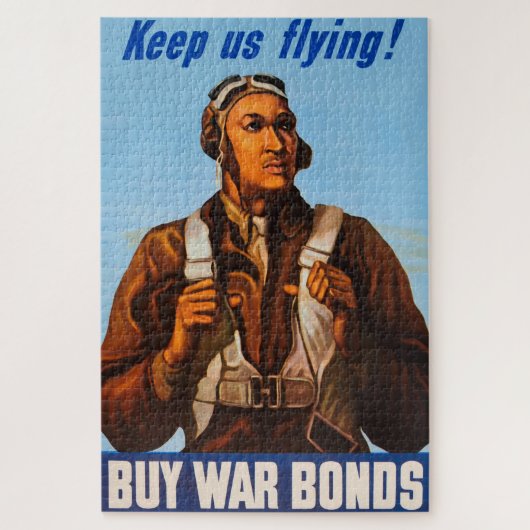 Black Aviators US gevechtsvliegtuigen piloten van  Legpuzzel (Verticaal)