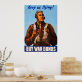 Black Aviators US gevechtsvliegtuigen piloten van Poster (Keuken)