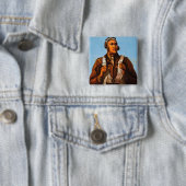 Black Aviators US gevechtsvliegtuigen piloten van  Vierkante Button 5,1 Cm (In situ)