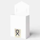 Black Awareness Ribbon Angel Party Favor Boxes Bedankdoosjes (Geopend)