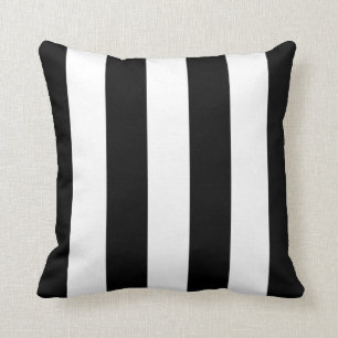 Black Awning Stripe Kussen