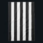 Black Awning Stripe Theedoek<br><div class="desc">Black Awning Stripe</div>