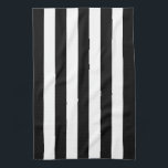 Black Awning Stripe Theedoek<br><div class="desc">Black Awning Stripe</div>