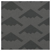 Black B-2 Spirit Stealth Bomber Pattern on Grey Stof (Close Up)