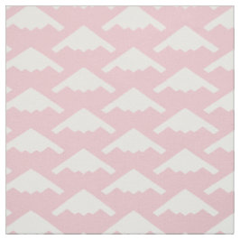 Black B-2 Spirit Stealth Bomber Pattern on Pink Stof