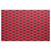 Black B-2 Spirit Stealth Bomber Pattern on Red Stof (Fat Quarter)