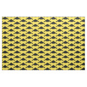 Black B-2 Spirit Stealth Bomber Pattern on Yellow Stof (Fat Quarter)