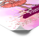 Black Baby Ballerina Wall Art Poster (Hoek)