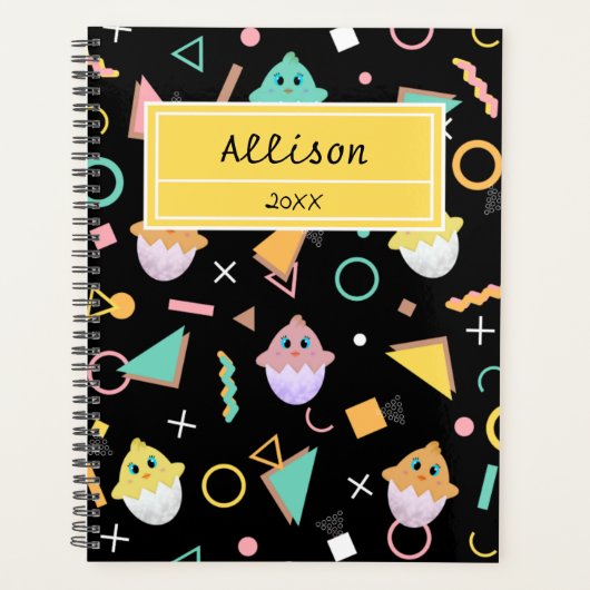 Black Baby Chick Planner (Voorkant)