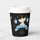 black baby elephant papieren bekers (Achterkant)