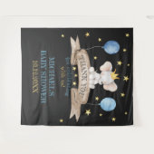 black baby shower stars balloon elephant backdrop wandkleed (Voorkant (horizontaal))