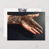 Black Back Henna Briefkaart (Voorkant / Achterkant)