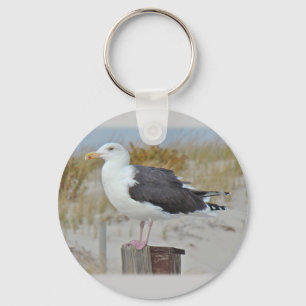 Black Backed Gull Seagull-reeks Sleutelhanger