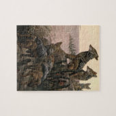 Black Backed Jackals van Winifred Austen Legpuzzel (Horizontaal)